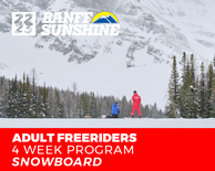 Adult Freeriders Snowboard (18+) 4 Week