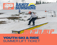 Summer Ski & Ride Ticket - Youth (13-17)