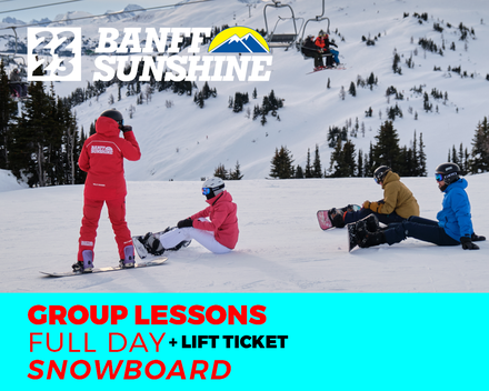 Adult/Teen 3 Full Days Snowboard Group Lesson & Lift (13+)