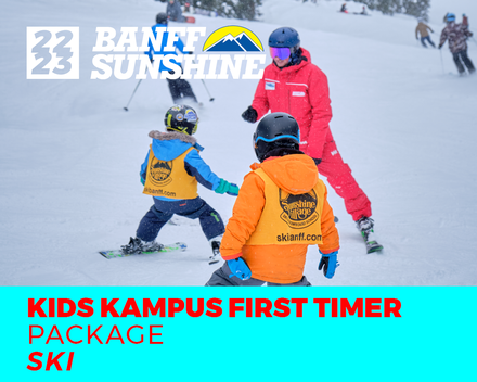 Kids Kampus First Timer Package Ski (6-12 Years)