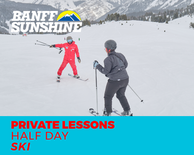 Private Lesson Half Day Ski (3+Yrs)