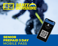 Prepaid 3 Day Mobile Pass - Senior (Ages: 65+)