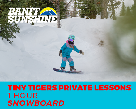 Private Lesson 1-Hour Tiny Tiger Snowboard (2-5Yrs)