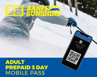 Prepaid 3 Day Mobile Pass - Adult (Age 18+)