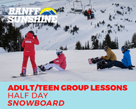 Group Lesson Adult/Teen Half Day PM Snowboard (13+Yrs)