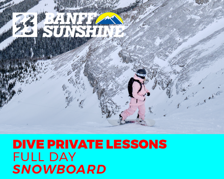 Delirium Dive Full Day Snowboard Private Lesson (18+ Years)