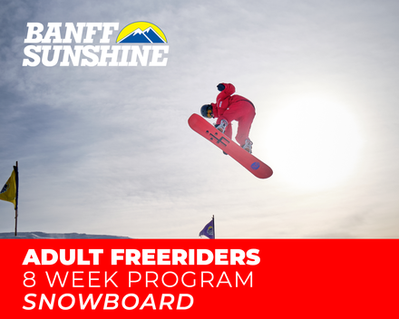 Adult Freeriders 8-Weeks Snowboard (18+yrs)