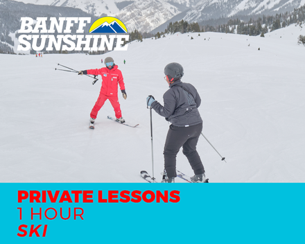 Private Lesson 1-Hour Ski (3+Yrs)