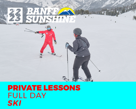 Full Day Private Lesson Ski (3+ Years)