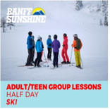 Group Lesson Adult/Teen Half Day PM Ski (13+Yrs)