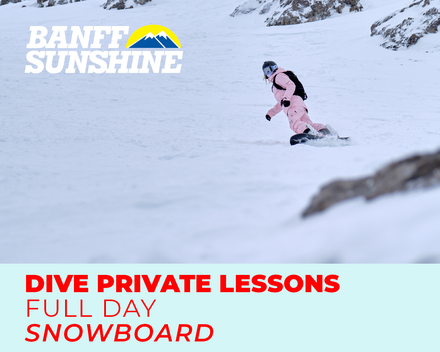 Private Lesson Delirium Dive Full Day Snowboard (18+Yrs)