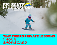 1-Hour AM Tiny Tiger Private Snowboard (2-5 Years)