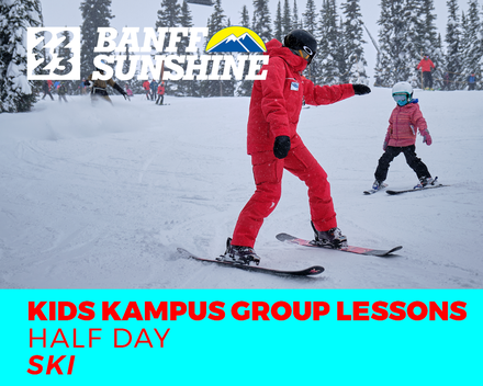 Kids Kampus Half Day AM Ski Lesson Only (6-12 Years)
