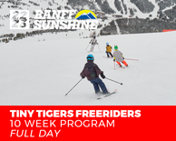 Tiny Tiger Freeriders Full Day Ski 10 Week (3-6 Years)