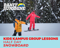 Group Lesson Kids Kampus Half Day PM Snowboard (6-12Yrs)