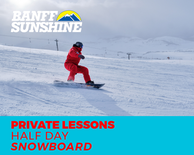 Private Lesson Half Day Snowboard (3+Yrs)
