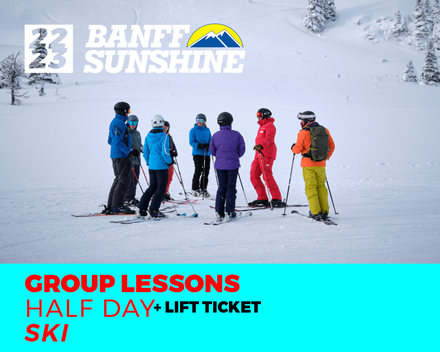 Adult/Teen Half Day PM Ski Group Lesson & Lift (13+)