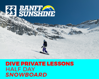 Delirium Dive Half Day PM Snowboard Private Lesson (18+ Years)