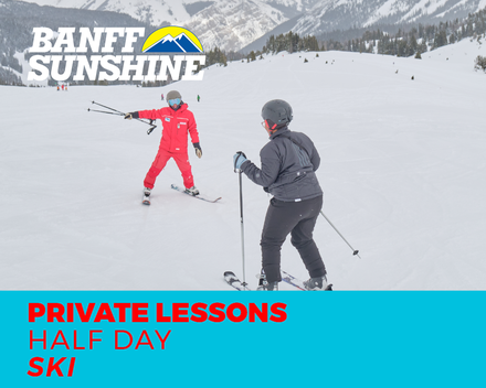 Half Day Private Ski Lesson (3+ yrs)