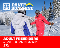 Adult Freeriders Ski (18+) 4 Week